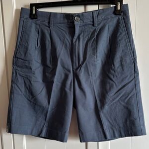 Roundtree & Yorke Navy Flat Front Shorts